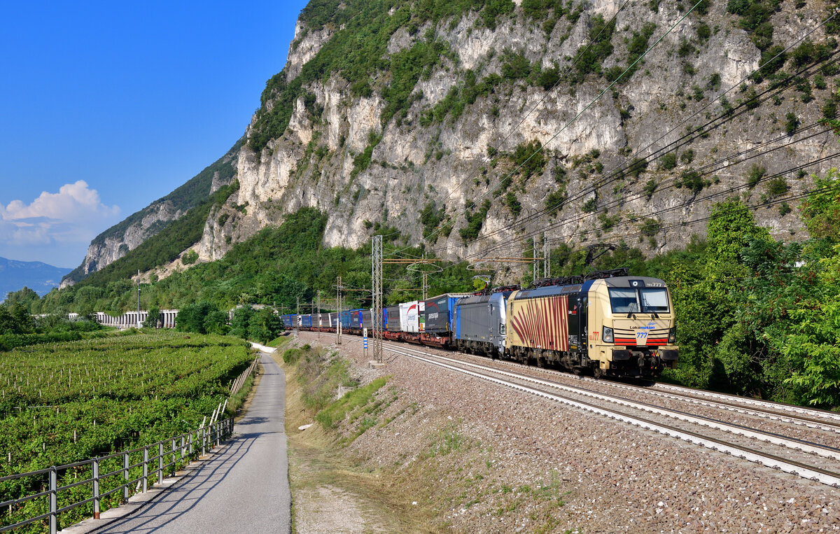 193 777 + 193 143 mit TEC 43821 am 29.08.2024 bei Besenello.