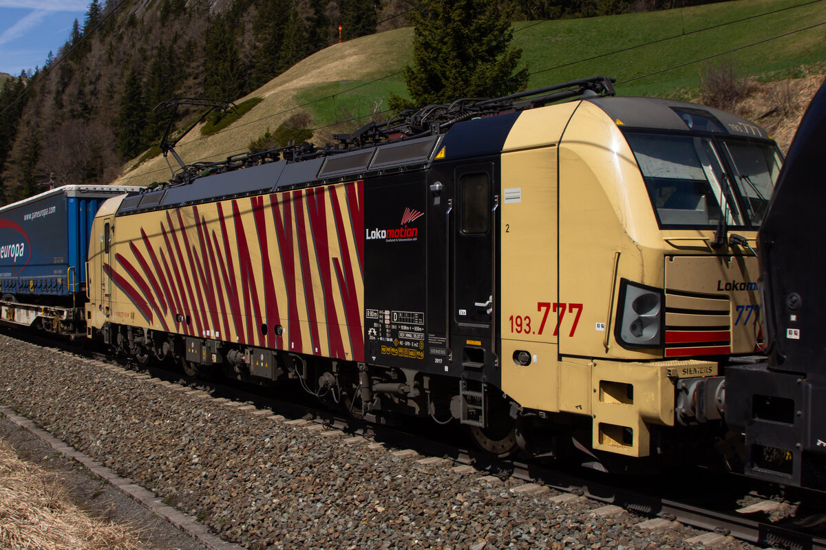 193 777 bei St. Jodok am Brenner. 14.4.22
