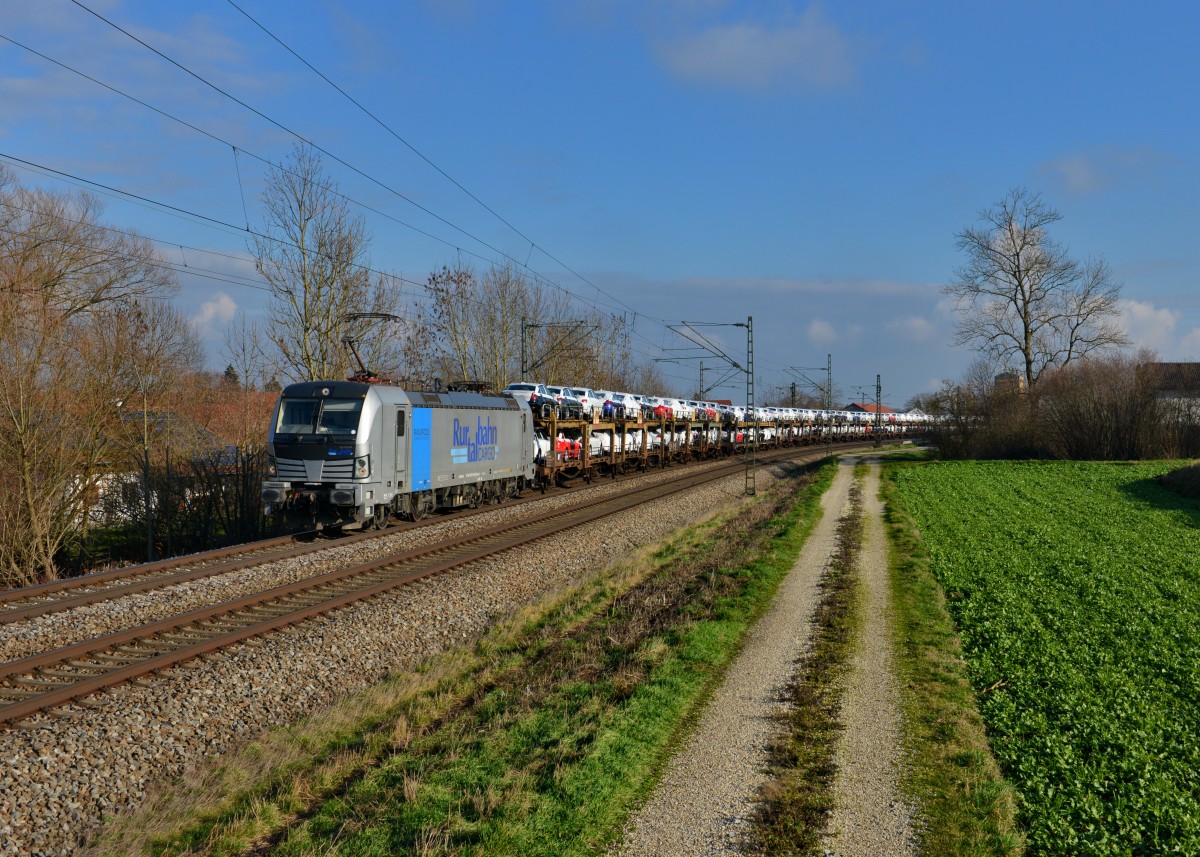 193 810 mit DGS 47160 am 27.11.2015 bei Langenisarhofen. 