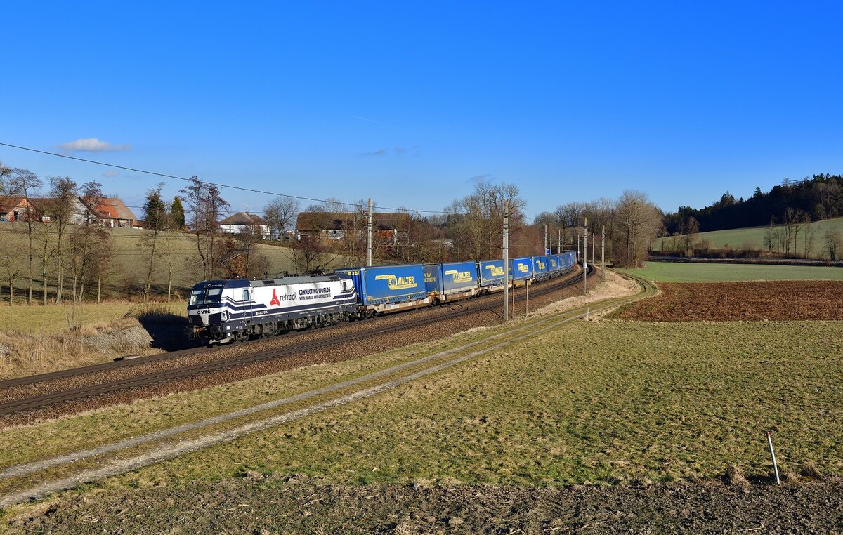 193 811 mit TEC 40656 am 09.02.2022 bei Kimpling.