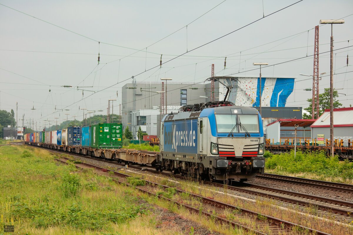 193 835 BoxXpress in Hilden, Juni 2021.