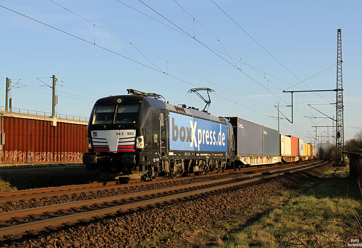 193 863  boxXpress  bei Porz Wahn am 19.03.2018