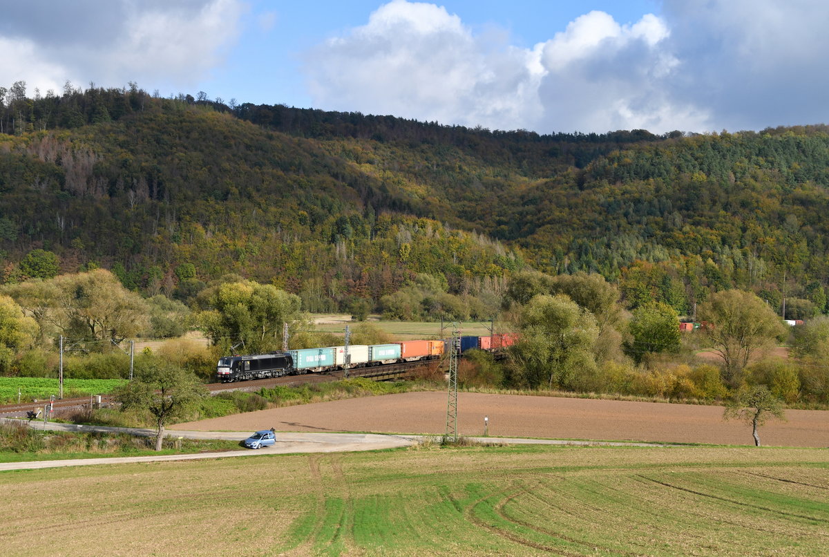 193 866 mit DGS 43956 (Enns-Hamburg-Waltershof Dradenau) am 29.10.2019 bei Freden