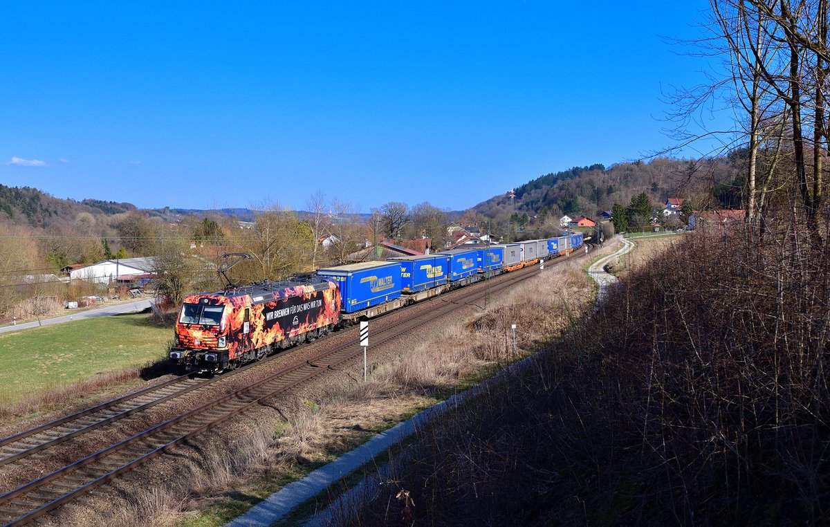 193 878 mit DGS 41160 am 26.03.2021 bei Seestetten.