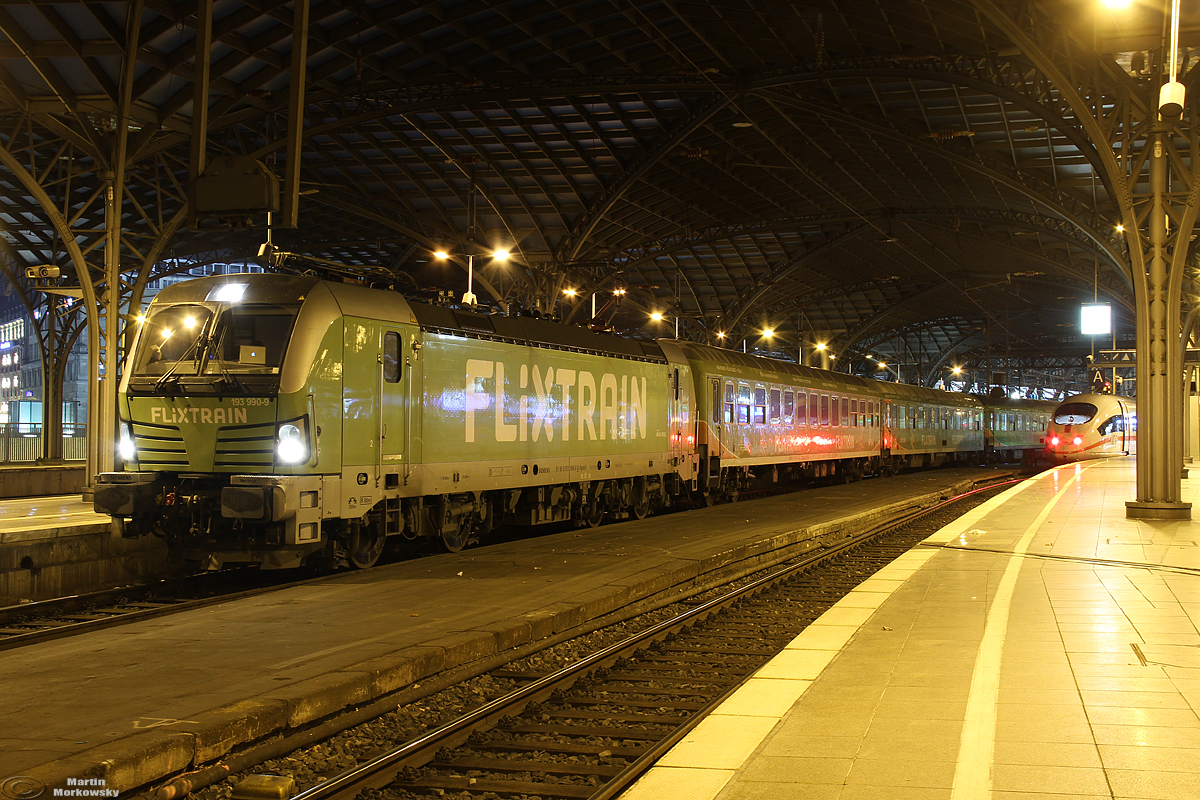 193 990 am FLX27800 nach Berlin Südkreuz in Köln Hbf am 30.11.2019