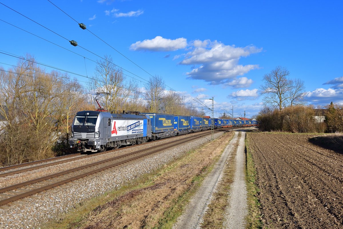 193 993 mit DGS 40656 am 21.02.2020 bei Langenisarhofen.