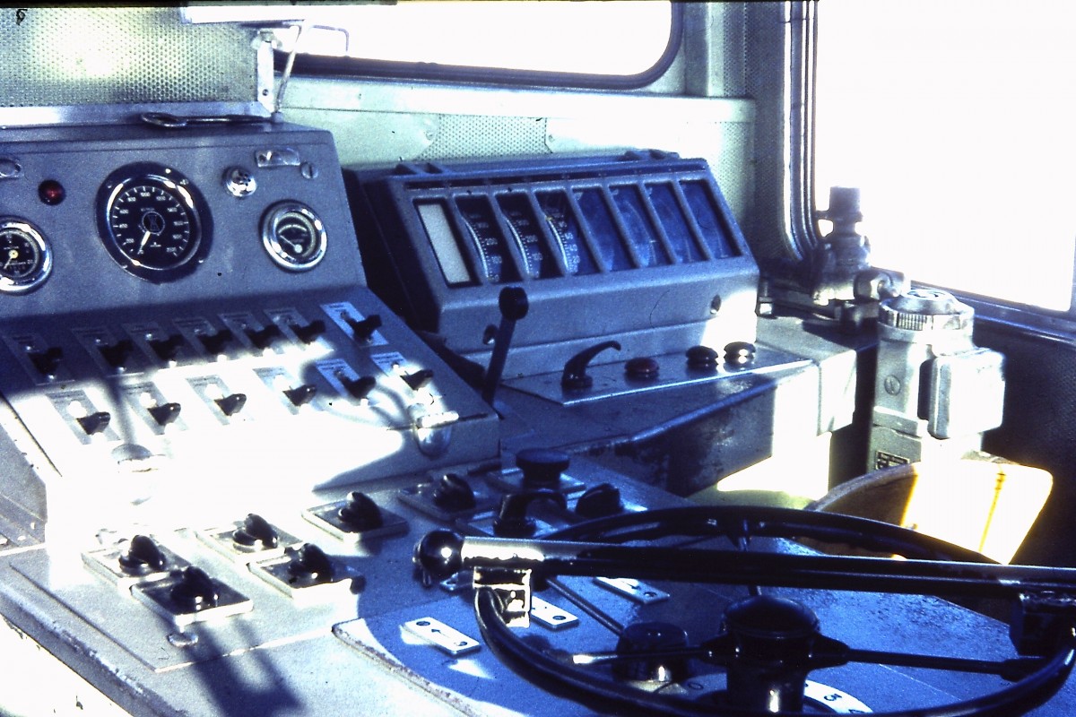 1974 Januar - VL 13 der Steiermärkischen Landesbahnen - Führerstand 
