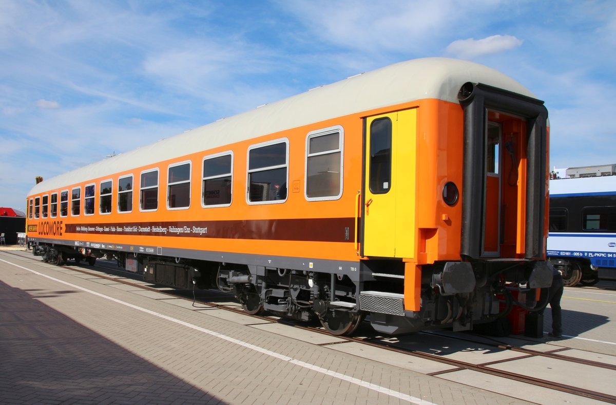 19.9.2016 Berlin, Innotrans. BMZ Wagen von Locomore - am 14.12. geht´s los...