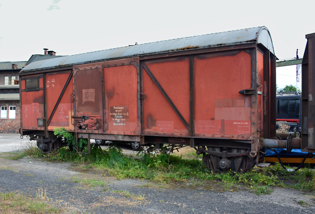 1/G - gedeckter Güterwagen (Pendelwagen) im DB-Museum Koblenz-Lützel - 11.09.2016