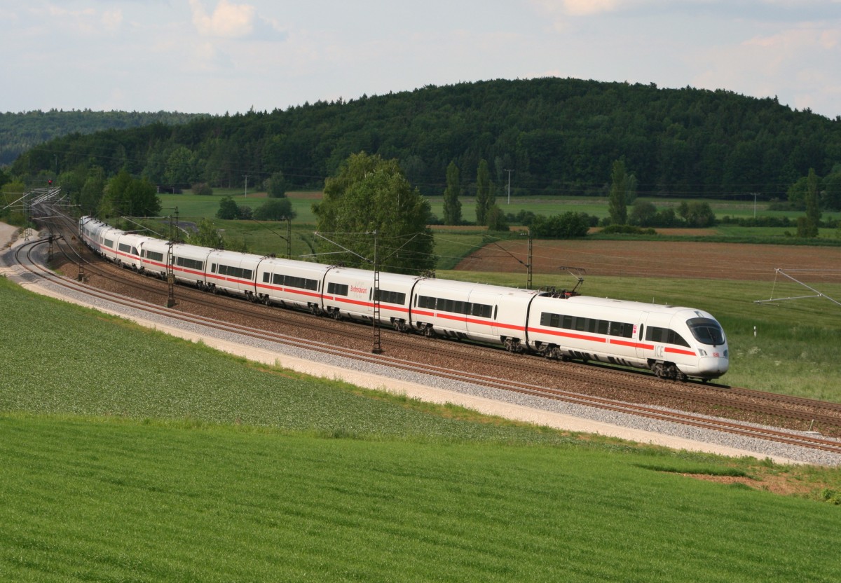 2 x 411 als ICE 90 (Wien Westbahnhof–Hamburg-Altona) am 20.05.2014 in Parsberg