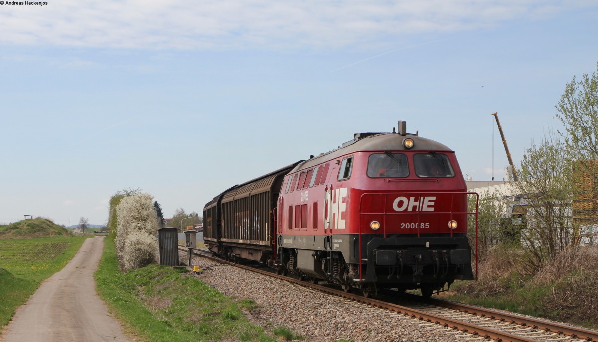 200085 mit dem ????? (Knauf-Rottweil) an der Awanst Knauf 10.4.14