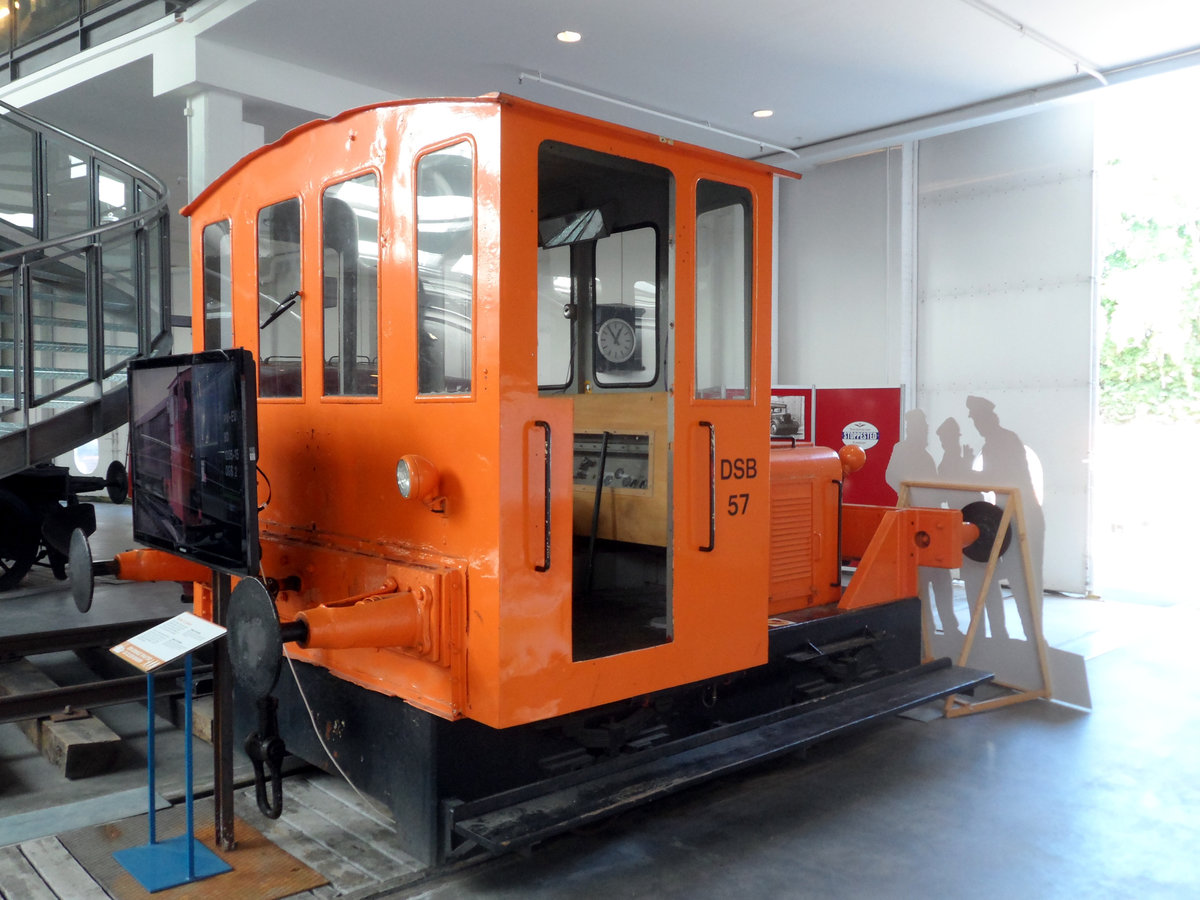 2018-06-26; Natürlich darf Egon Olsens Lok im Dänischen Eisenbahnmuseum in Odense nicht fehlen