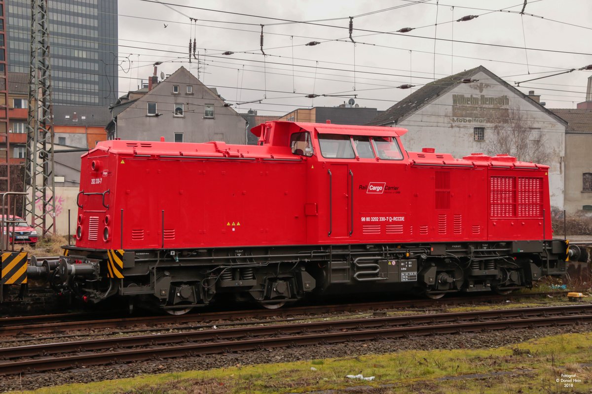202 330-7 RailCargo Carrier in Hagen Hbf, Februar 2018.
