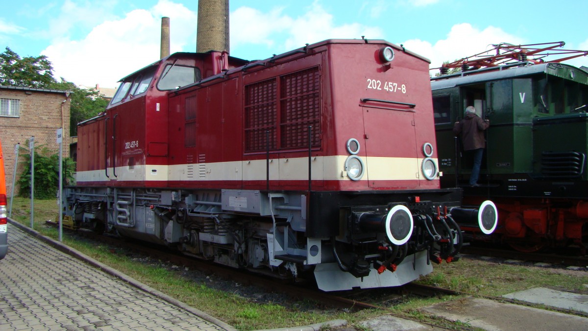 202 457-8, in DB Museum Halle P., 14.07.2012.