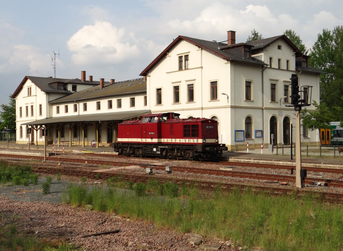 202 703-5 zu sehen am 21.05.15 in Weischlitz/V.