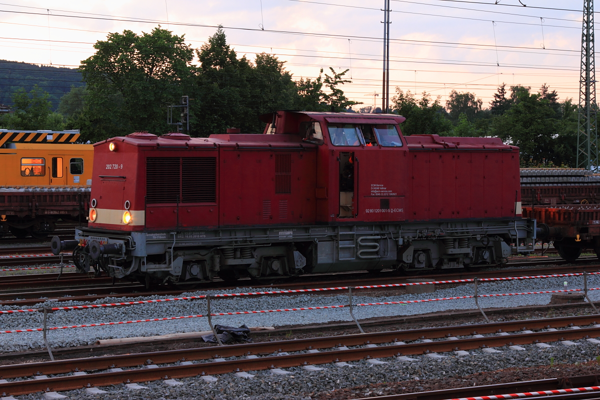 202 720-9 EBS in Lichtenfels am 09.06.2016.