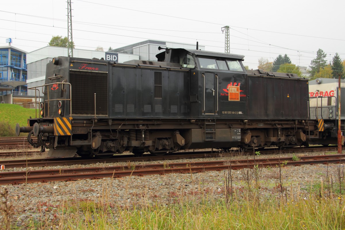 203 148-2 BBL  Franz  im Coburger Gterbahnhof am 26.10.2014.