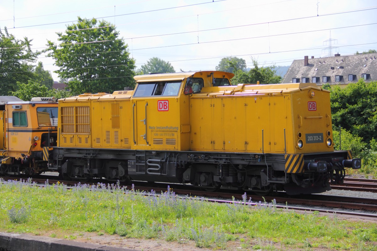 203 313-2 DB Netz Instandhaltung in Hochstadt/ Marktzeuln am 28.06.2013