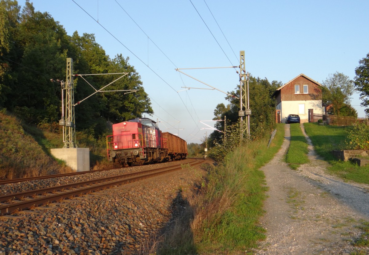 203 405-6 zu sehen am 17.09.14 in Jößnitz mit dem Schrottzug.