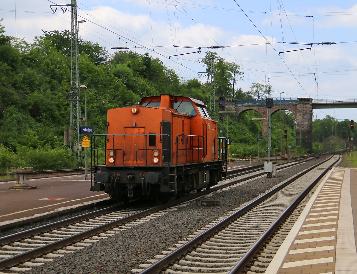 203 615-0 (BBL 06) kam am 04.06.2015 als Tfzf in Richtung Norden durch Eichenberg.