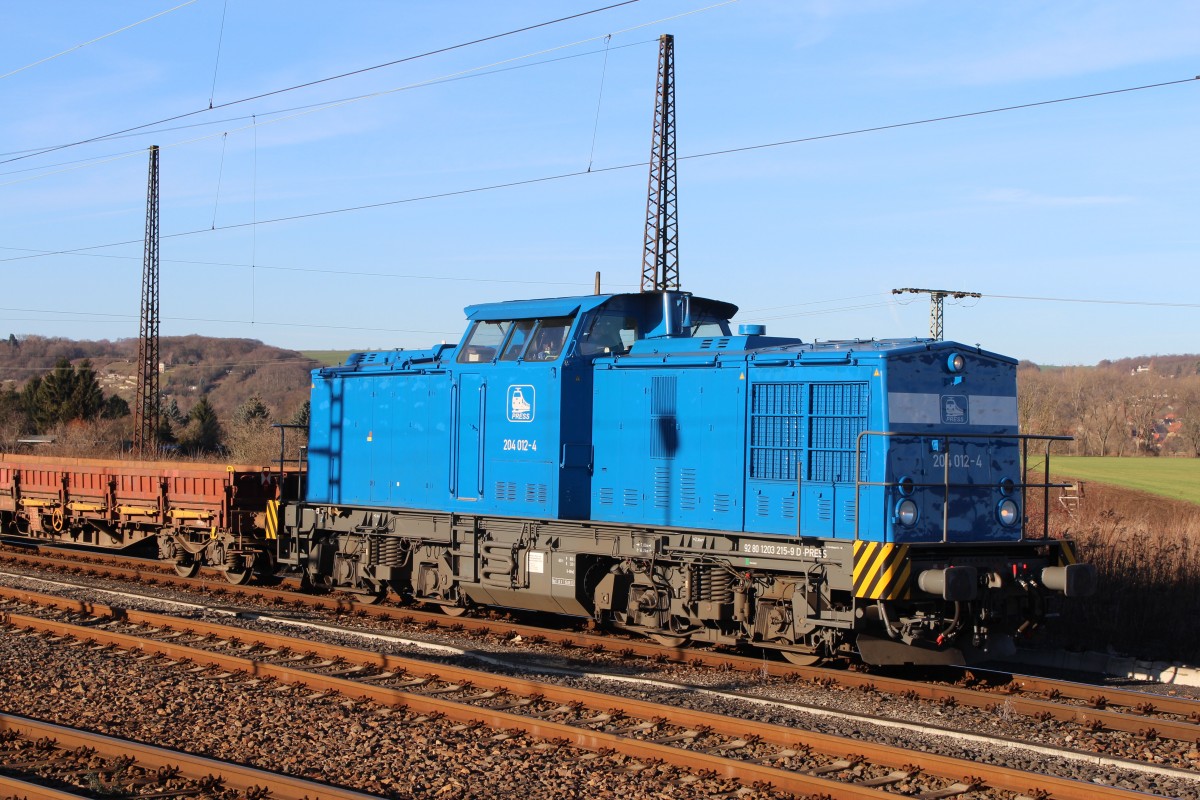 204 012-4 am 07.01.14 bei einem Halt in Naumburg/S. Kurze Zeit später ging es weiter in Richtung Weißenfels.