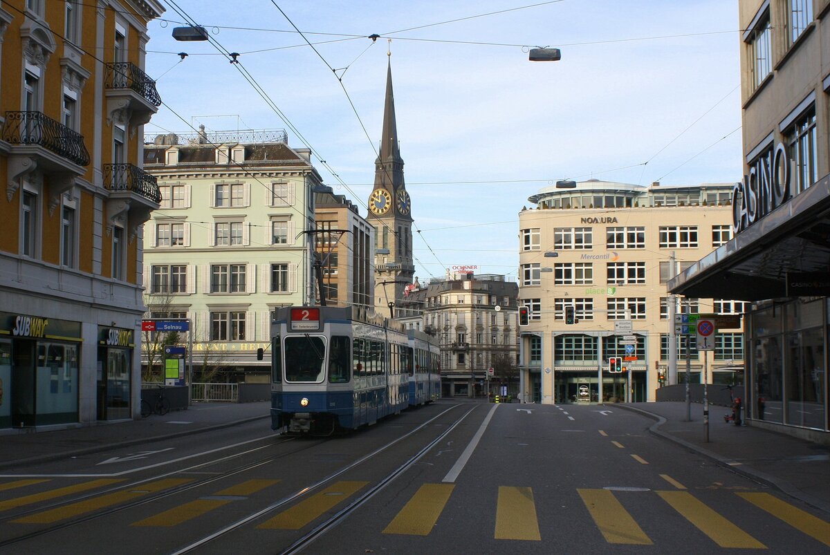 2052 | Linie 2 nach Bhf Tiefenbrunnen | Zürich Innenstadt | Januar 2023