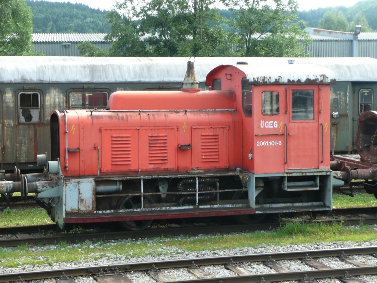 2061_101 fotografiert am 10.07.2012 im Eisenbahnmuseum Ampflwang