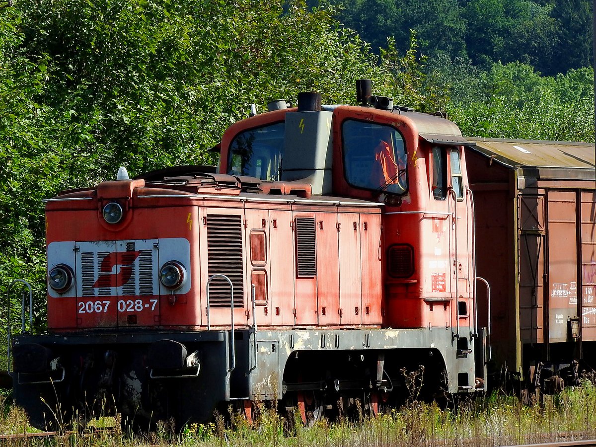 2067 028-7 in der tiefsten Botanik, oder doch nur im Bhf. Timelkam; 200918