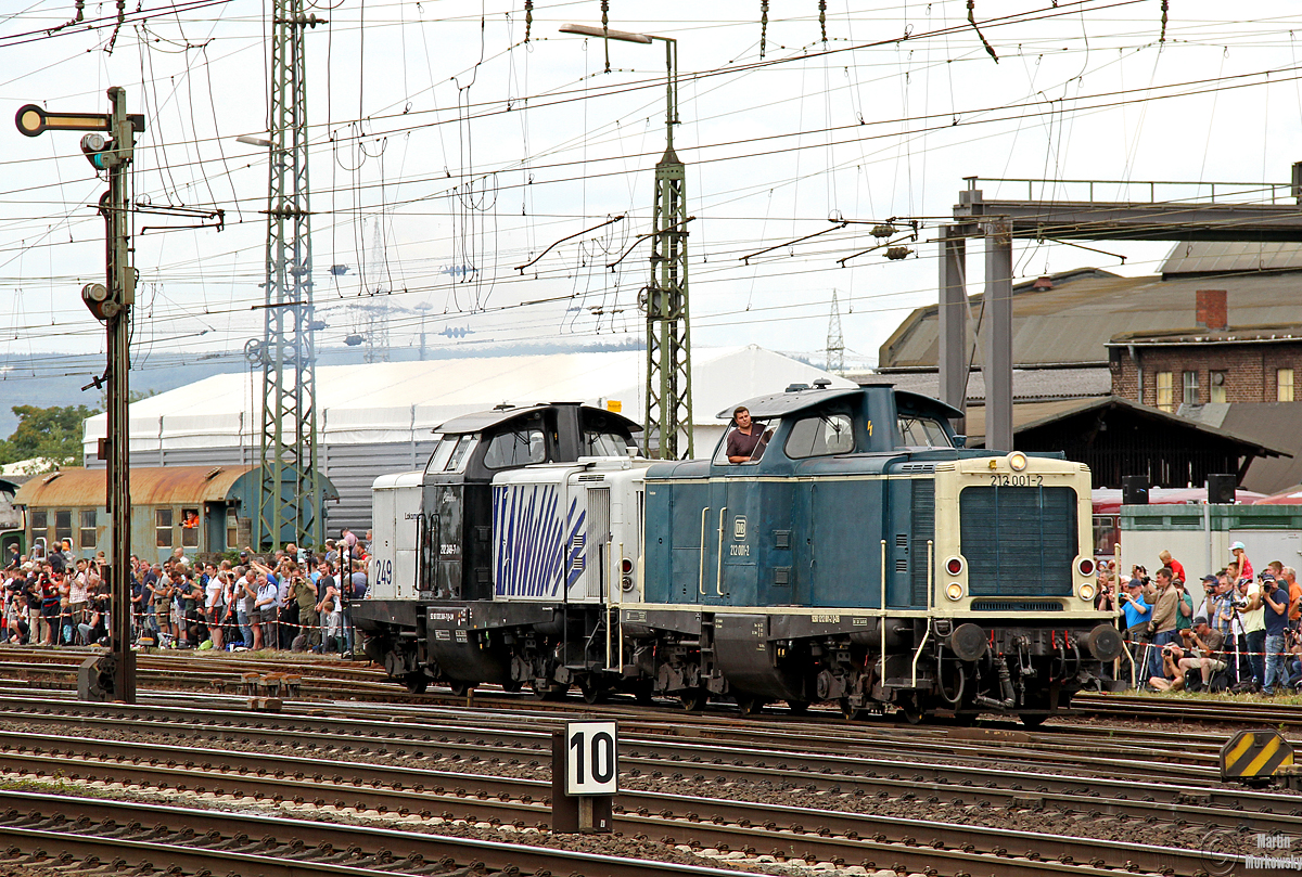 212 001 & 212 249 bei der Lokparade in Koblenz Lützel am 16.06.2018