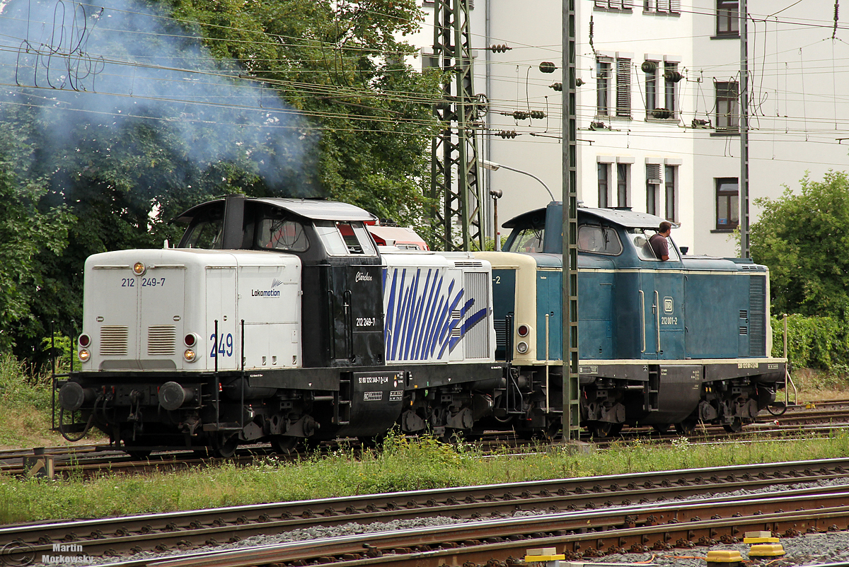 212 001 & 212 249 bei der Lokparade in Koblenz Lützel am 16.06.2018