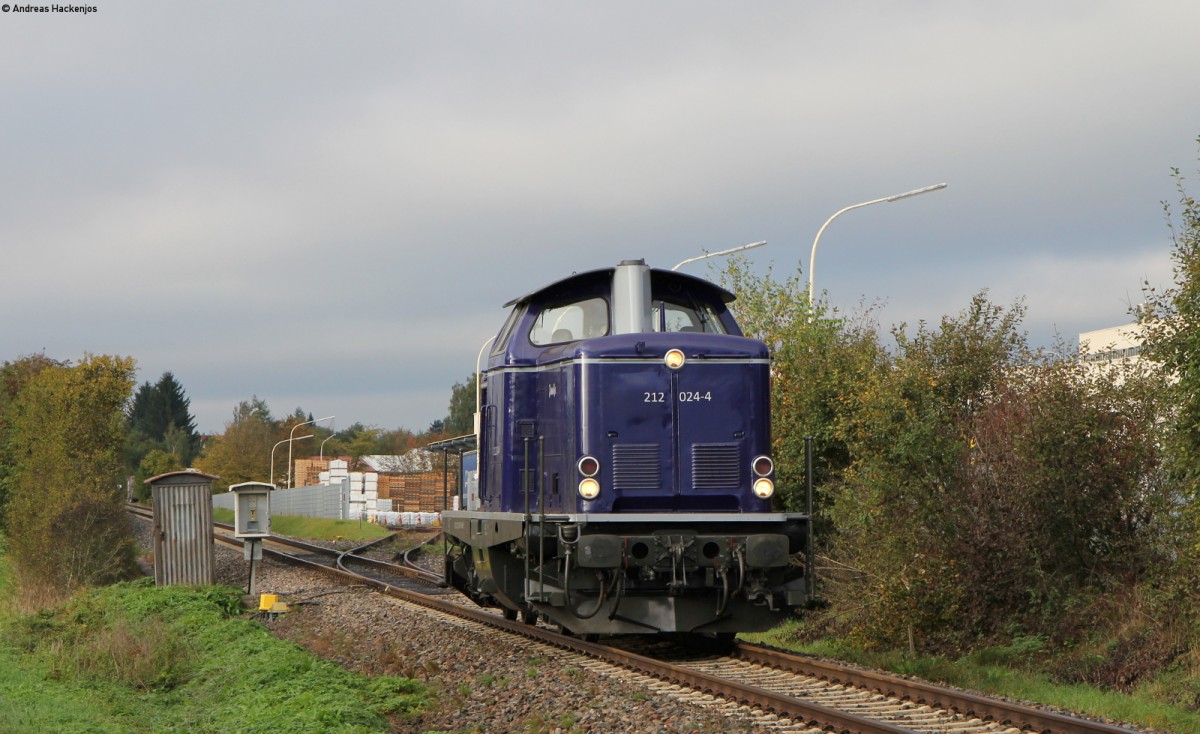 212 024-4 als DGZ 74844 (Knauf-Rottweil) bei Lauffen 14.10.14