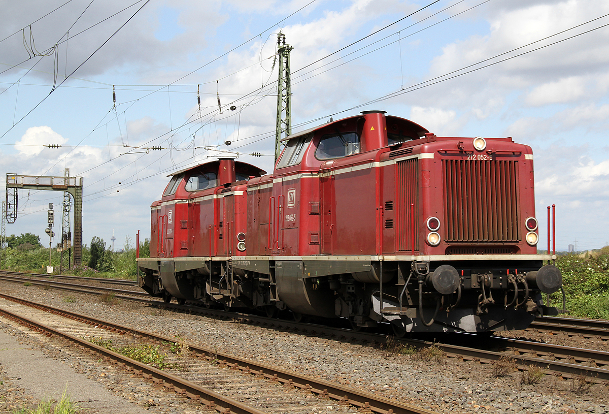 212 052 & 212 325 bei Brühl am 19.08.2017