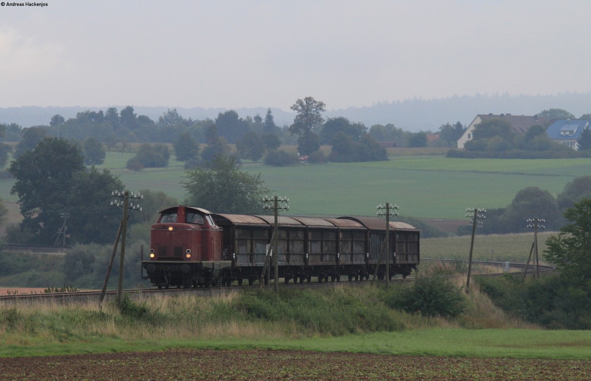 212 133-3 mit einem Fotozug bei Leusel 20.9.15