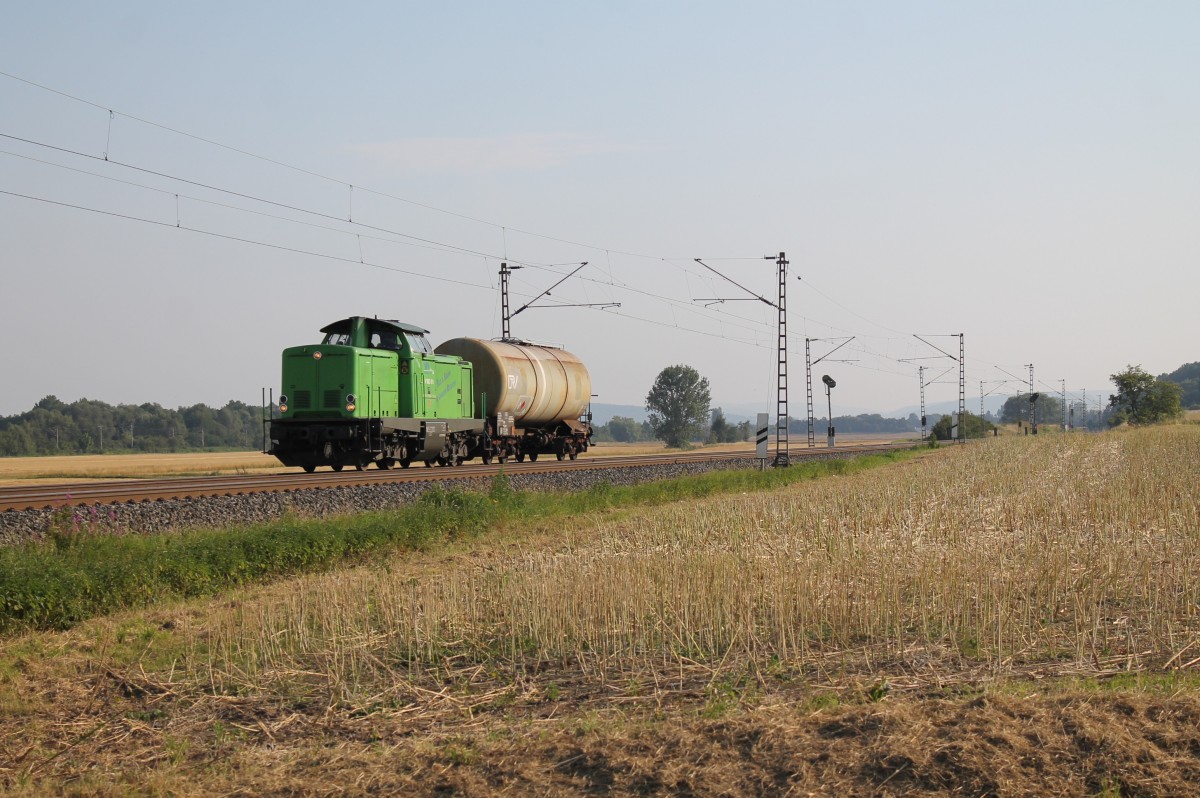 212 268-7 der Ilmebahn bei Nörten-Hardenberg am 07.08.2015