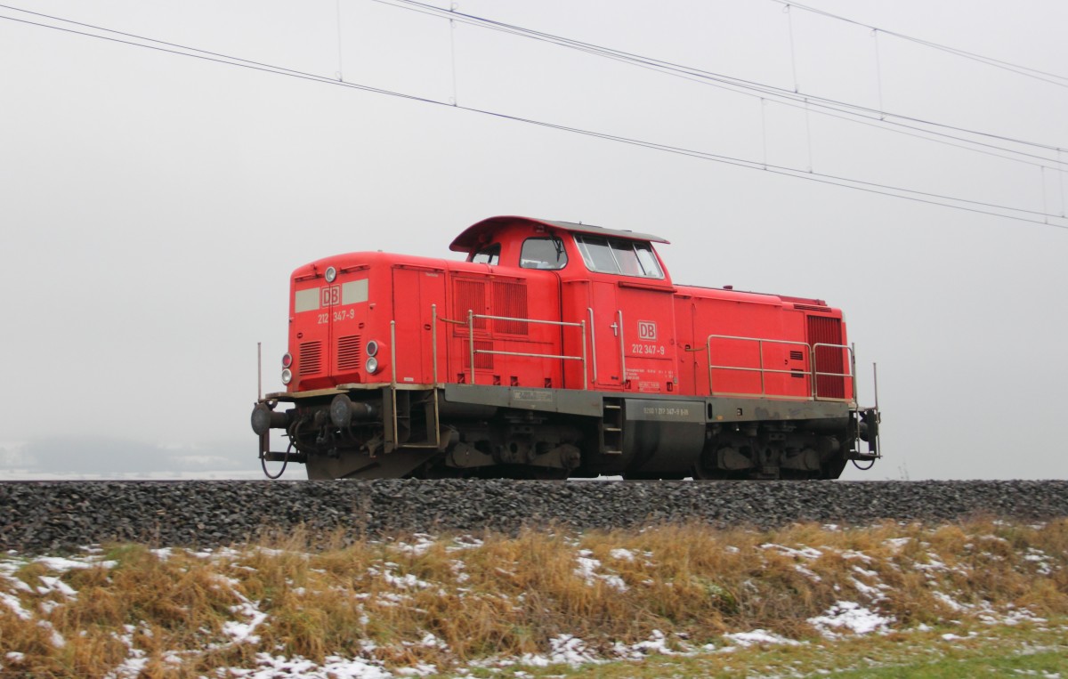 212 349-7 DB bei Reundorf am 07.01.2015.