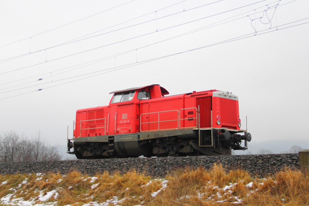 212 349-7 DB bei Reundorf am 07.01.2015.