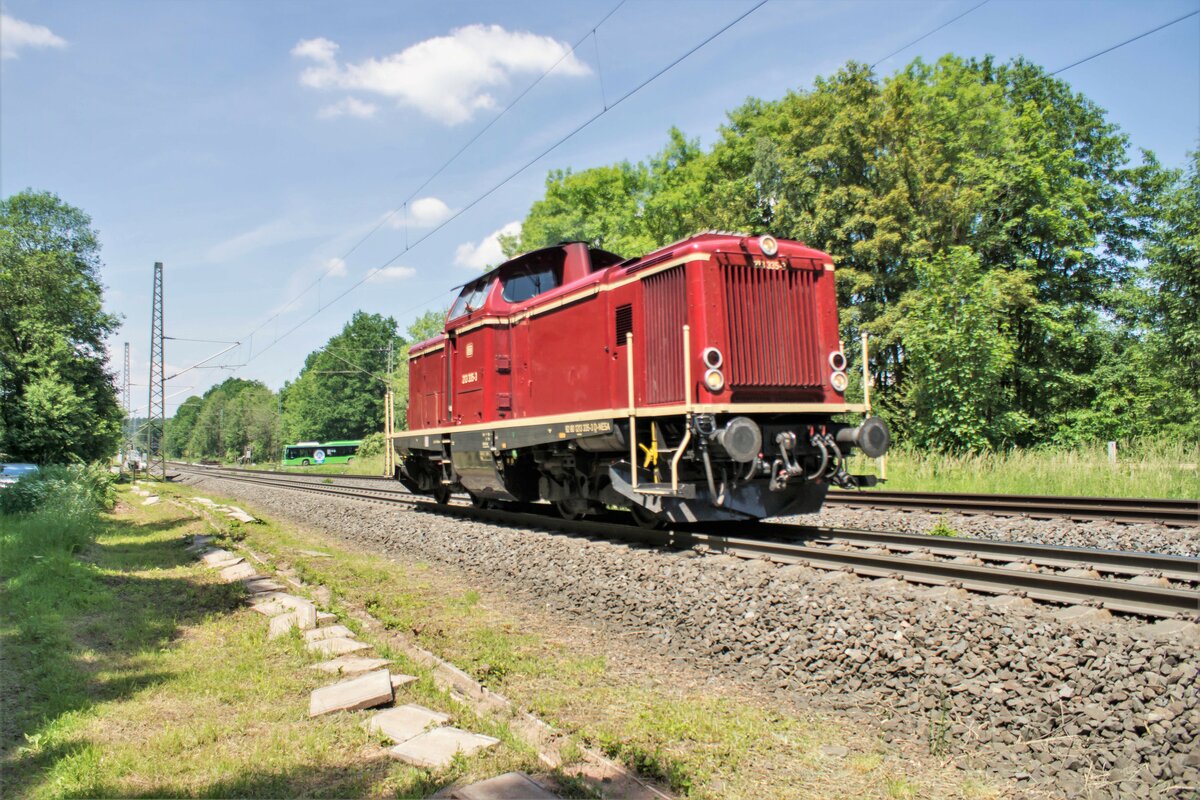 213 335-3 unterwegs in Vollmerz am 15.06.2021