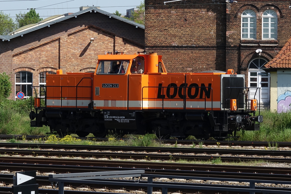 214 003-6 (LOCON 213) rangiert in Frankfurt/Oder am 17.05.2017