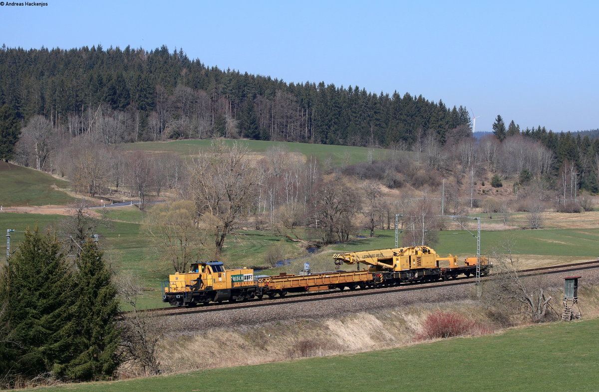 214 010-1 mit dem DGV 76447 (Rastatt-Konstanz) bei Stockburg 27.3.20