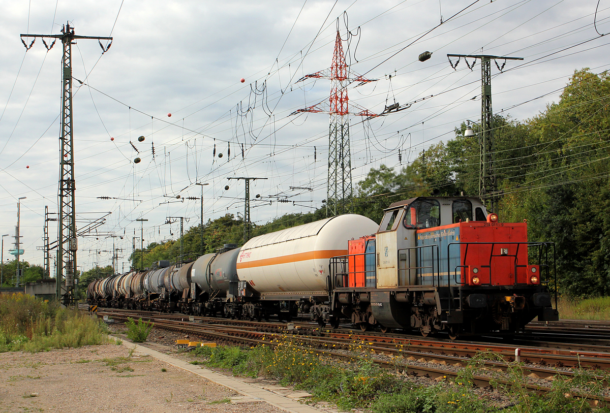 214 011-9 der NBE in Gremberg am 09.09.2013