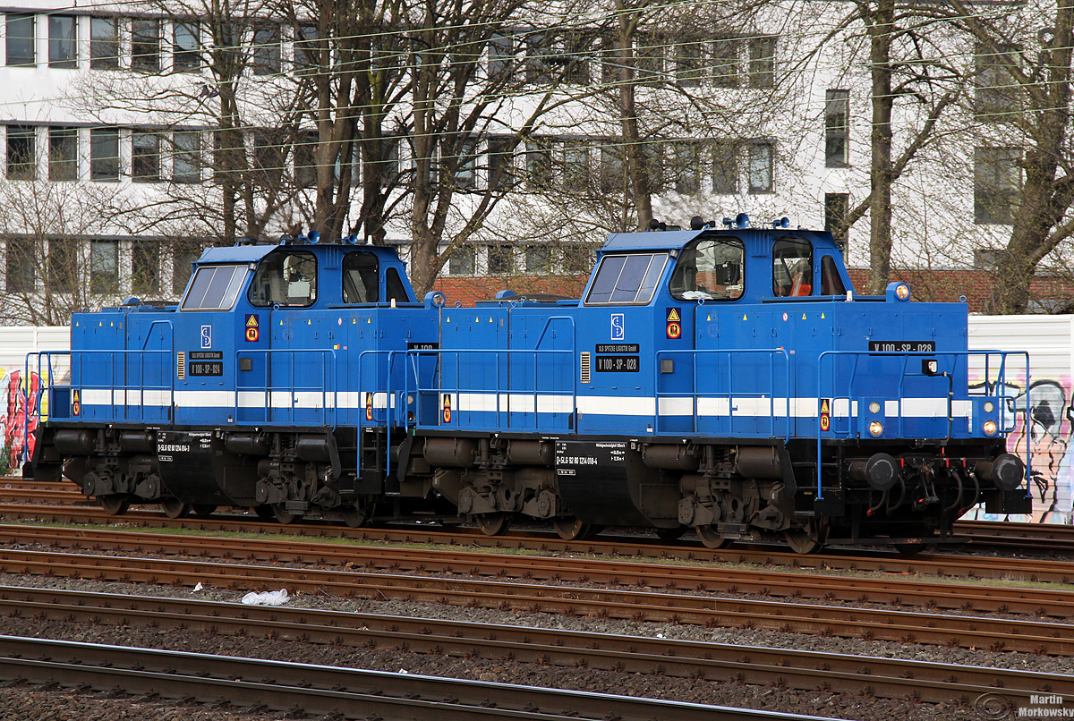 214 018 & 214 014 in Köln West am 08.04.2018