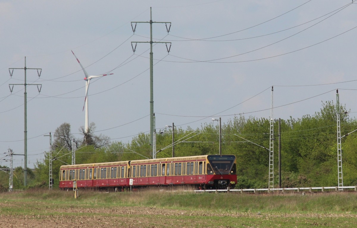 21.4.2014 S85 zwischen Akw (Abzweig Karow West) und Bkb (Blankenburg)