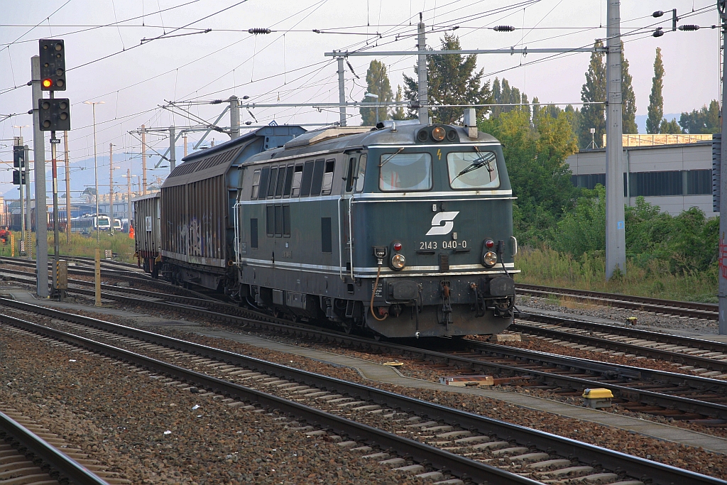 2143 040-0 am 28.August 2019 in Jedlersdorf.