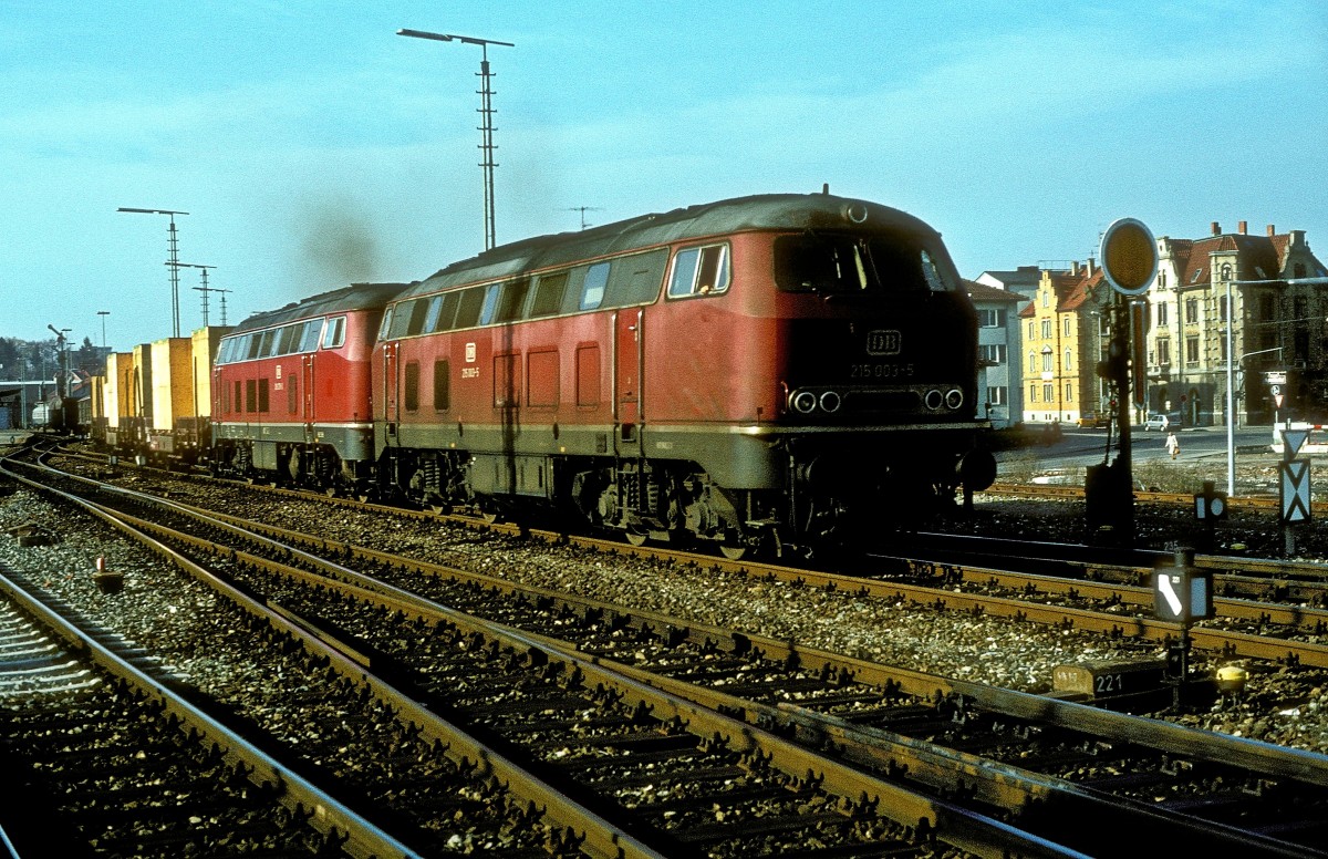 215 003 + 218 278  Friedrichshafen  21.11.81