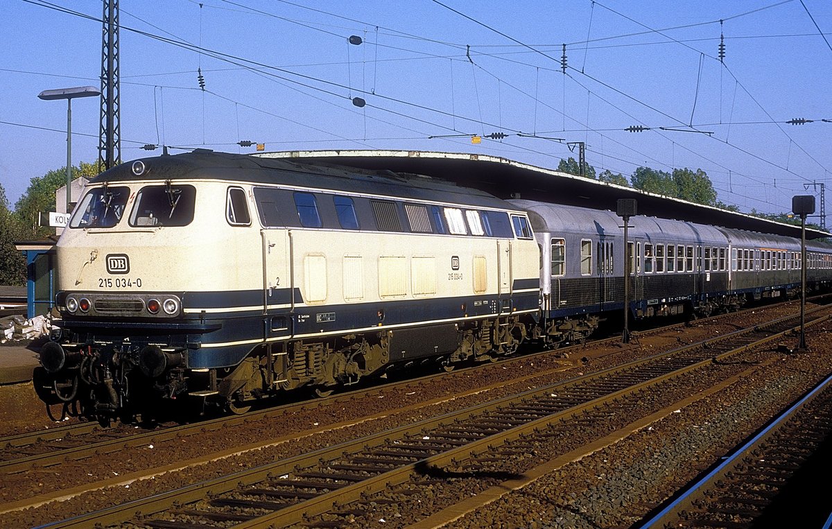 215 034  Köln - Deutz  01.10.86