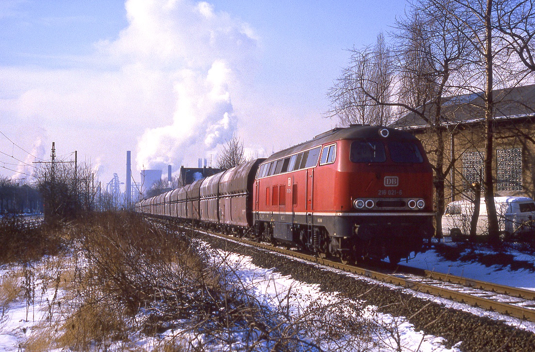216 021, Duisburg Wanheim, 16.02.1985.