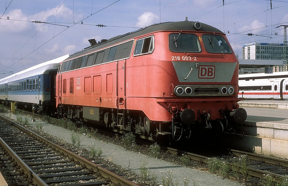 218 003  Nürnberg Hbf  30.08.99