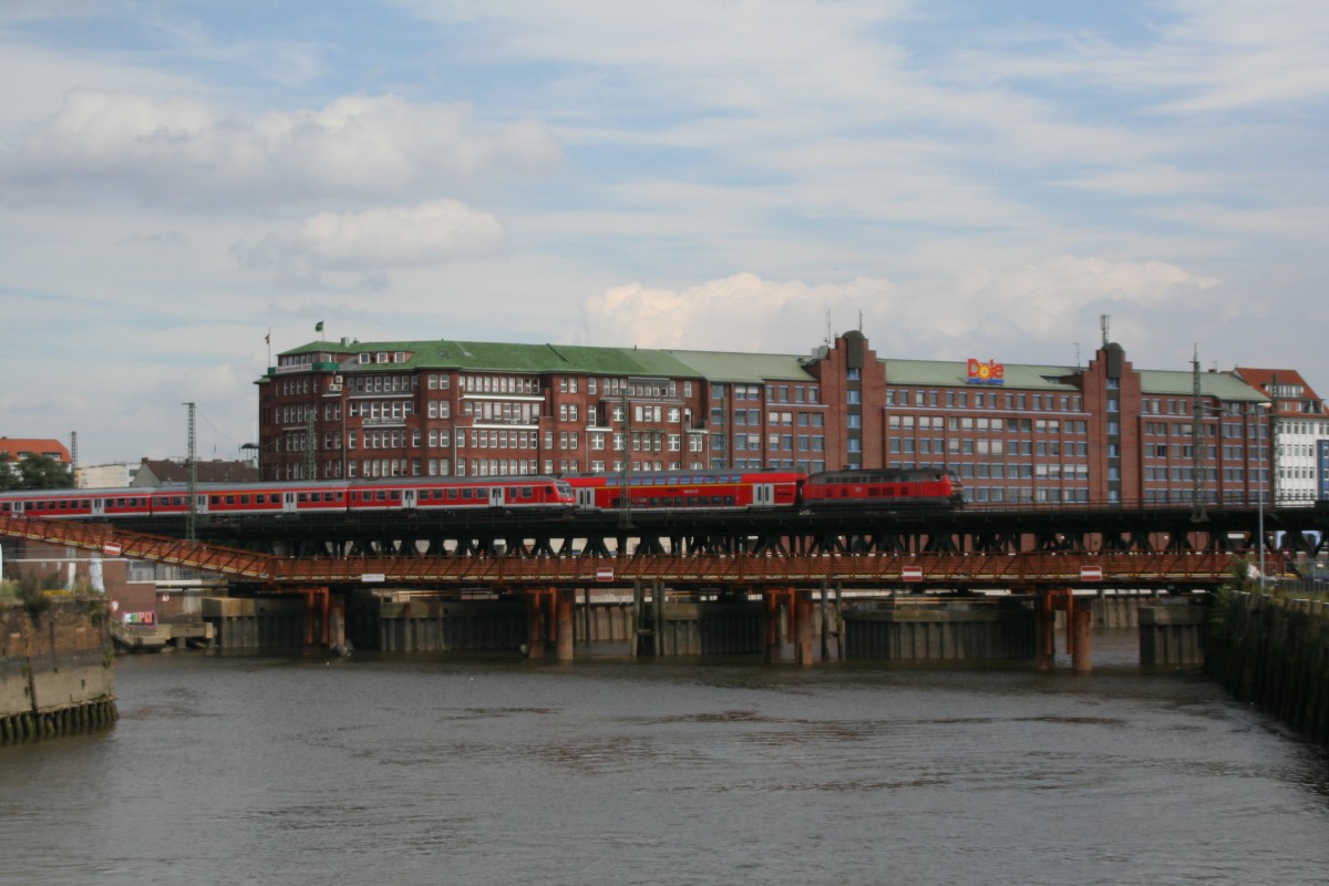 218 104-8 Hamburg Oberhafen-Brücke 15.08.2007