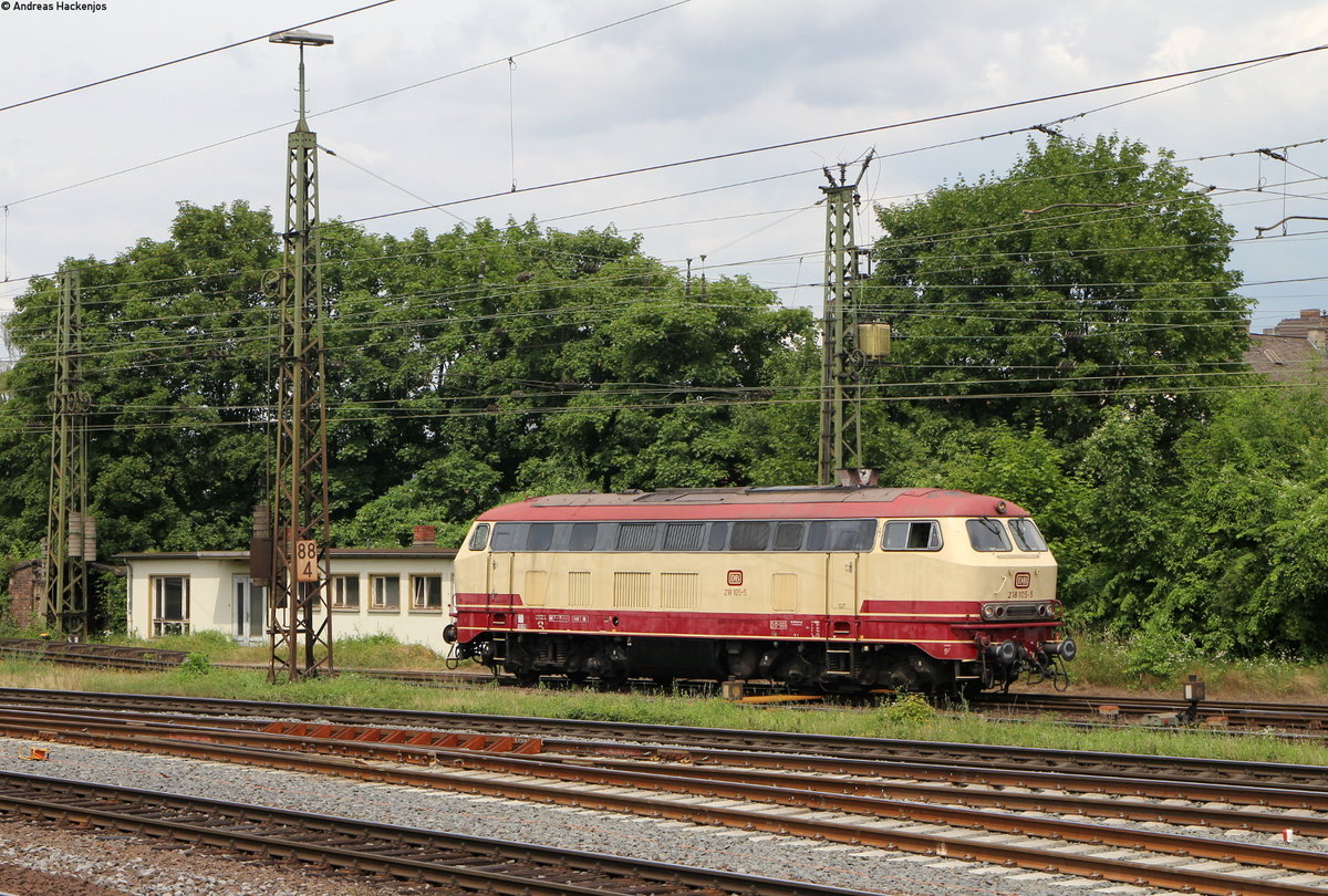 218 105-5 bei der Lokparade in Koblenz Lützel 16.6.18