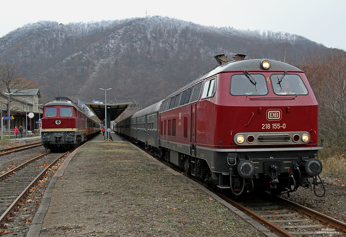 218 155 & 132 334 in Thale am 16.12.2018